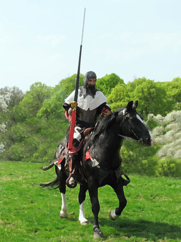 Ritter Auf Einem Pferd
